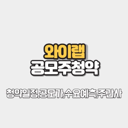 와이랩 공모주청약