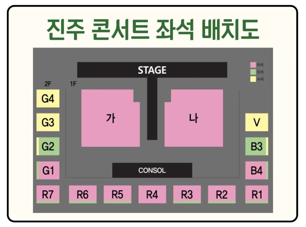 나훈아 진주 콘서트 좌석 안내